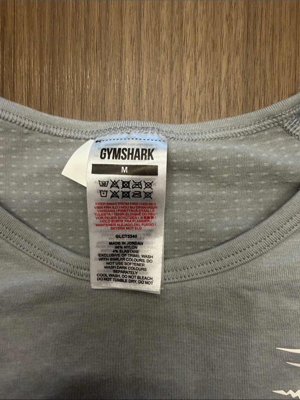 Gymshark Light Gray Seamless Long-Sleeve Crop Top - Picture 5 of 5
